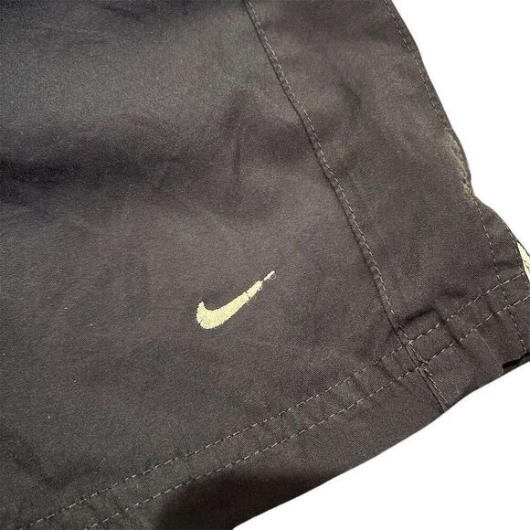 Vintage 90s Nike Men's Blue Nylon Sweat Shorts Mini Swoosh Size S - Picture 6 of 9